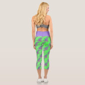 Phantastischer Mosaikdrache Capri Leggings (Rückseite)