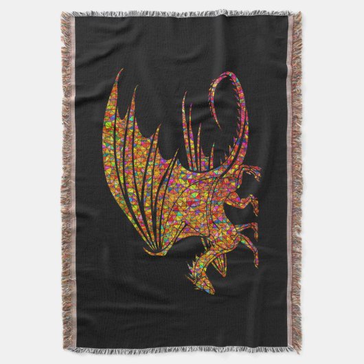 Phantastischer Mosaikdrache Decke (Vorderseite Vertikal)