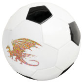 Phantastischer Mosaikdrache Fußball (Dreiviertel)