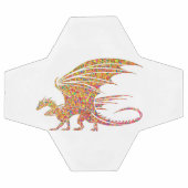 Phantastischer Mosaikdrache Fußball (Flach)