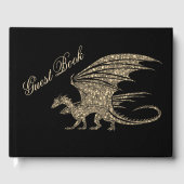 Phantastischer Mosaikdrache Gästebuch (Vorderseite)