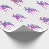 Phantastischer Mosaikdrache Geschenkpapier (Ecke)