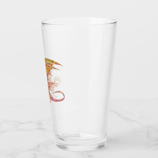 Phantastischer Mosaikdrache Glas (Links)