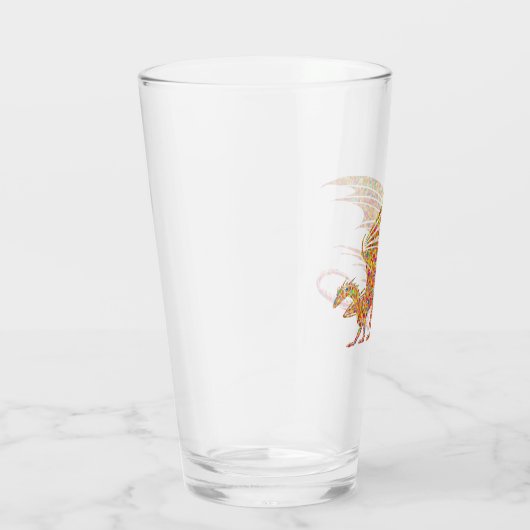 Phantastischer Mosaikdrache Glas (Rechts)