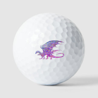 Phantastischer Mosaikdrache Golfball