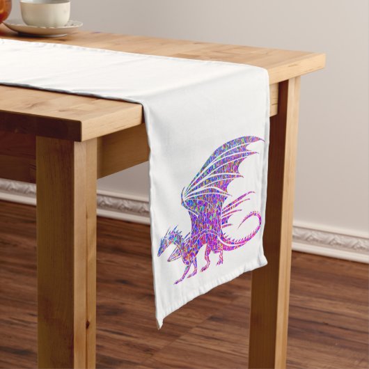 Phantastischer Mosaikdrache Großer Tischläufer (Beispiel)