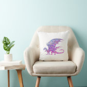 Phantastischer Mosaikdrache Kissen (Stuhl )