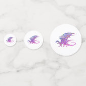 Phantastischer Mosaikdrache Konfetti (Rückseiten)