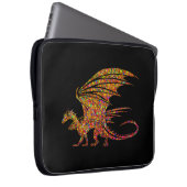 Phantastischer Mosaikdrache Laptopschutzhülle (Vorne Rechts)