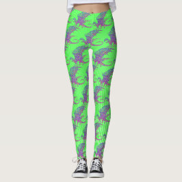 Phantastischer Mosaikdrache Leggings