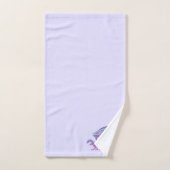 Phantastischer Mosaikdrache Lila Badhandtuch Set (Handtuch)