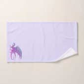 Phantastischer Mosaikdrache Lila Badhandtuch Set (Handtuch)