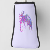 Phantastischer Mosaikdrache Lila Golf Headcover (Rotieren 90)