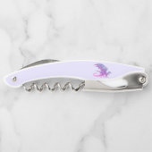 Phantastischer Mosaikdrache Lila Kellnermesser (Rückseite)