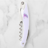 Phantastischer Mosaikdrache Lila Kellnermesser (Vorderseite)