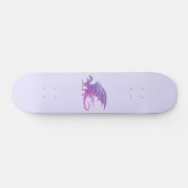 Phantastischer Mosaikdrache Lila Skateboard (Horizontal)