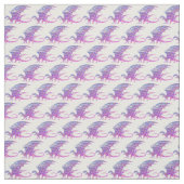Phantastischer Mosaikdrache Lila Stoff (Muster)