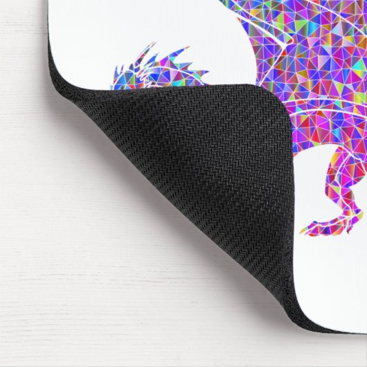 Phantastischer Mosaikdrache Mousepad (Ecke)