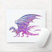 Phantastischer Mosaikdrache Mousepad (Mit Mouse)