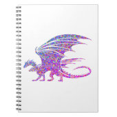 Phantastischer Mosaikdrache Notizblock (Vorderseite)