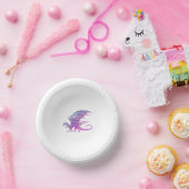 Phantastischer Mosaikdrache Pappteller (Party)