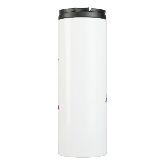 Phantastischer Mosaikdrache Thermosbecher (Rückseite)