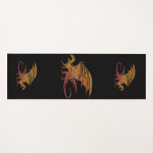 Phantastischer Mosaikdrache Yogamatte (Vorderseite (Horizontal))