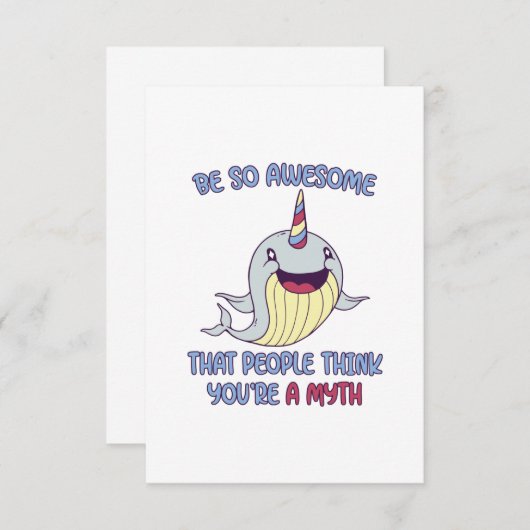 Phantastischer Mythos Dankeskarte (Vorne/Hinten)