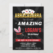 Phantastischer Name Magician Geburtstag, jedes Par Einladung (Vorderseite)