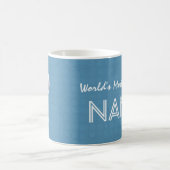 Phantastischer NANA Pastel Blue Pink Star und Name Kaffeetasse (Mittel)