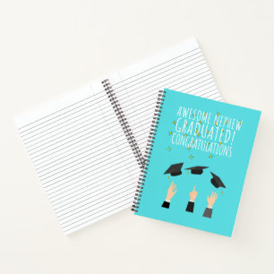 Phantastischer Neffe graduierte Glückwünsche Notizblock