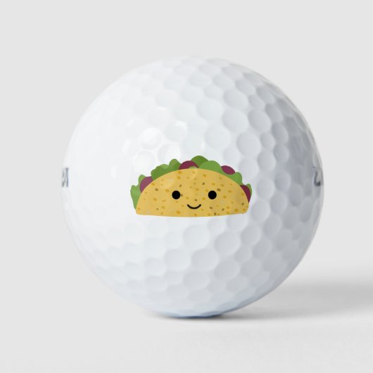 Phantastischer Niedlicher Cartoon Kawaii Taco Golfball (Vorderseite)