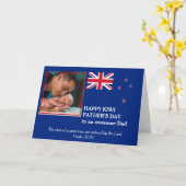 Phantastischer NZ KIWI Vater Vathatentag Karte (Gelbe Blume)