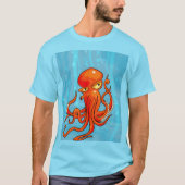 Phantastischer Octopus-Backpack T-Shirt (Vorderseite)