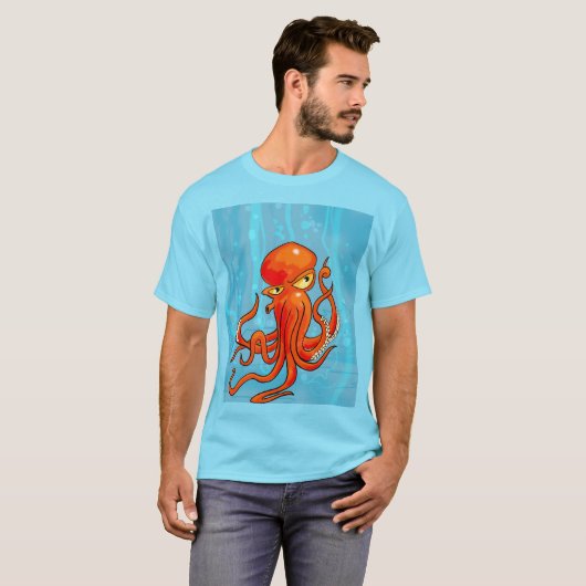 Phantastischer Octopus-Backpack T-Shirt (Vorne ganz)