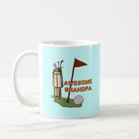 Phantastischer Opa Golf Kaffeetasse (Links)