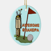 Phantastischer Opa Golf Keramikornament (Rechts)