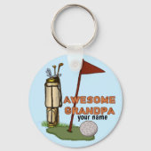 Phantastischer Opa Golf Schlüsselanhänger (Vorderseite)
