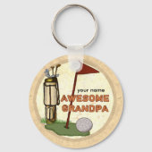 Phantastischer Opa Golf Schlüsselanhänger (Vorderseite)