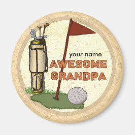 Phantastischer Opa-Golfmagnet Magnet