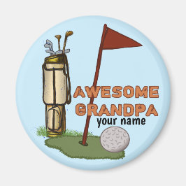 Phantastischer Opa-Golfmagnet Magnet