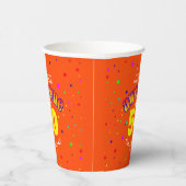 PHANTASTISCHER Orange 50. GEBURTSTAG Pappbecher (Rechts)