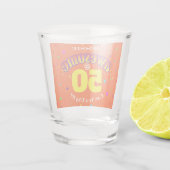 PHANTASTISCHER Orange 50. GEBURTSTAG Schnapsglas (Rückseite)