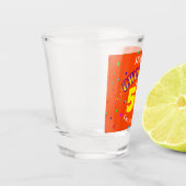 PHANTASTISCHER Orange 50. GEBURTSTAG Schnapsglas (Links)