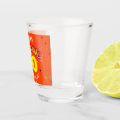 PHANTASTISCHER Orange 50. GEBURTSTAG Schnapsglas (Rechts)