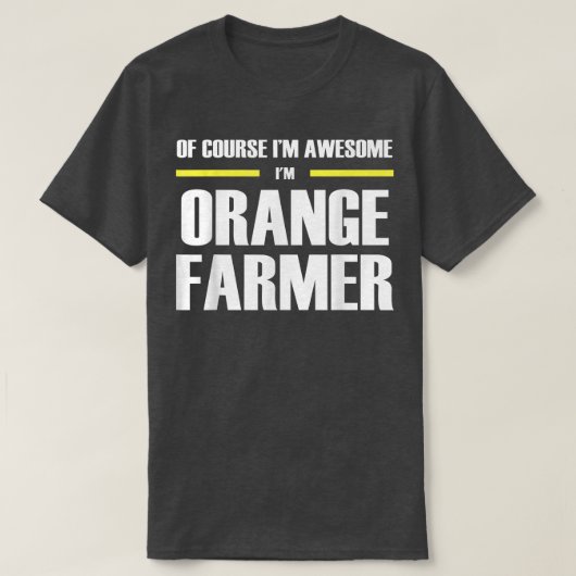 Phantastischer Orange-Bauer T-Shirt (Design vorne)