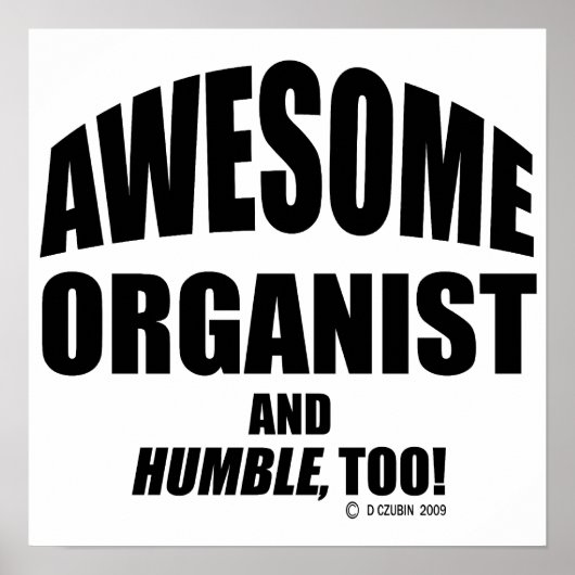 Phantastischer Organist Poster (Vorne)