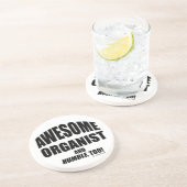 Phantastischer Organist Sandstein Untersetzer (Seite)