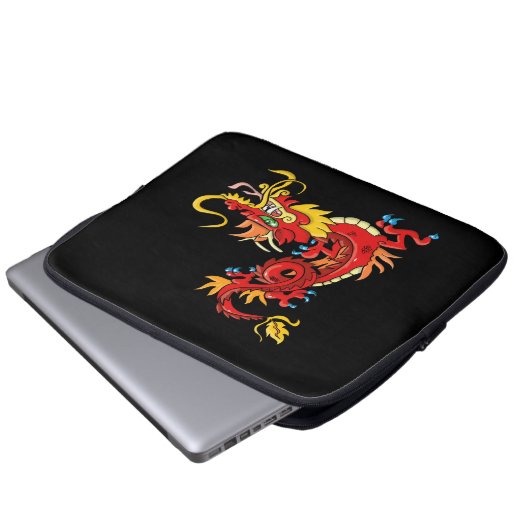 Phantastischer Orientaldrache Laptopschutzhülle (Vorne Knopf)