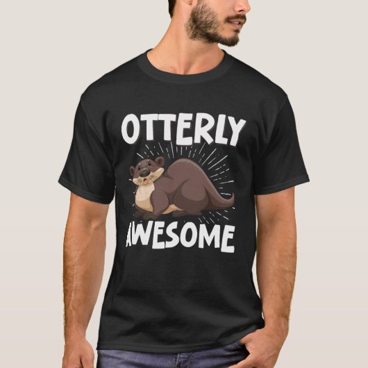 Phantastischer Otter Puff Spaß T-Shirt (Vorderseite)